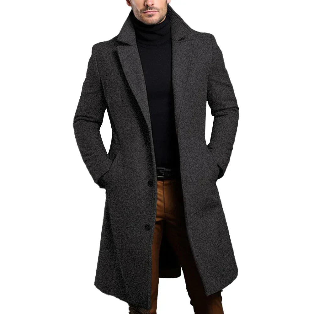 Henry | Men's Formal Slim-Fit Long Coat