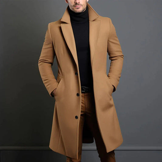 Henry | Men's Formal Slim-Fit Long Coat
